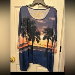 Sun Bay Tropical Blouse Xlg